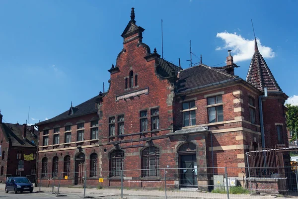 The old abandoned building of the former post office of Gdansk. — Stock Photo, Image