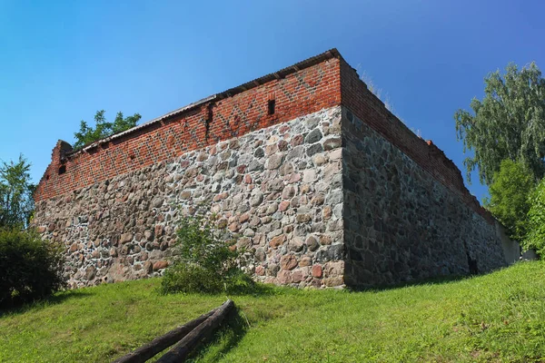 Resti Delle Mura Della Città Pravdinsk Nome Tedesco Della Città — Foto Stock