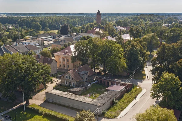 Panorama Centra Pravdinsk Německý Název Města Friedland Staré Budovy Kaliningradská — Stock fotografie