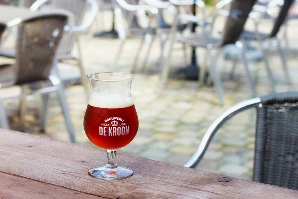 Neerijse Belgia Września 2014 Degustacja Oryginalnego Piwa Marki Kroon Samej — Zdjęcie stockowe