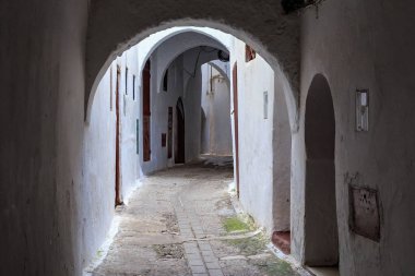 Tetouan Medine 'nin eski duvarlarının manzarası