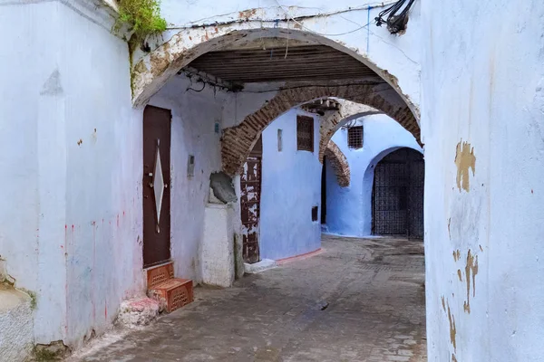Uitzicht op de oude muren van de Tetouan Medina wijk — Stockfoto