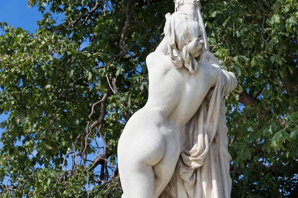 Escultura de mármore Cassandra sob a proteção de Pallas (1877 ) — Fotografia de Stock