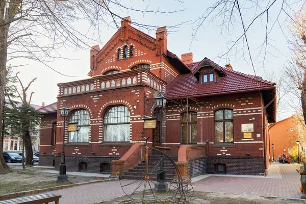 Edifício histórico da Vila Krell (início XX c.) em Zelenogradsk (anteriormente Cranz ). — Fotografia de Stock