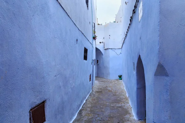 Veduta delle antiche mura del quartiere Tetouan Medina nel Marocco settentrionale . — Foto Stock