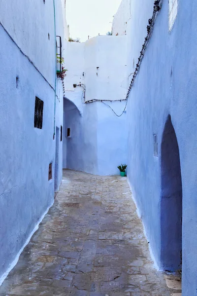 Veduta delle antiche mura del quartiere Tetouan Medina — Foto Stock