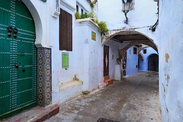 Tetouan Marruecos Mayo 2017 Vista Las Antiguas Murallas Del Barrio — Foto de Stock