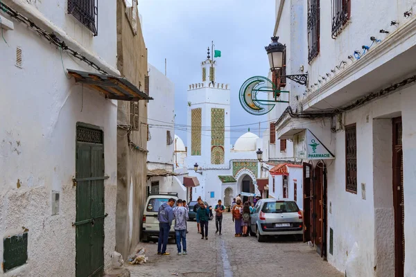 Tetouan Marocco Maggio 2017 Veduta Una Delle Tipiche Vecchie Strade — Foto Stock