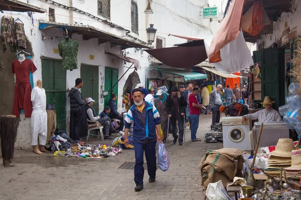 Tetouan Marruecos Mayo 2017 Viejo Desconocido Mercado Pulgas Barrio Tetuán — Foto de Stock