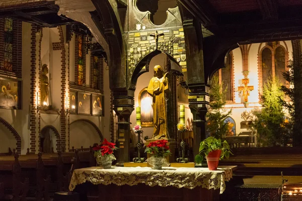 Sopot Πολωνία Δεκεμβρίου 2017 Εσωτερικό Της Εκκλησίας Της Φρουράς Του — Φωτογραφία Αρχείου
