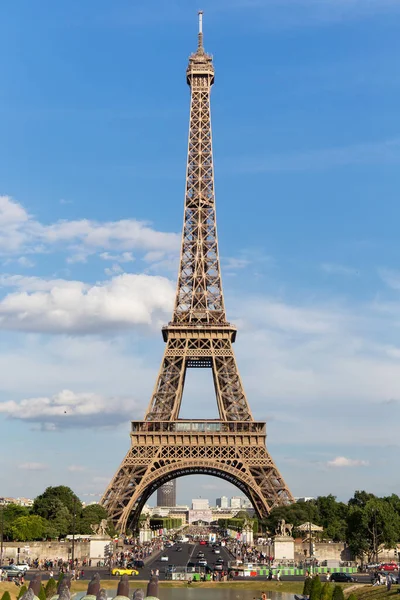 París Francia Junio 2017 Vista Torre Eiffel Desde Place Trocadero — Foto de Stock