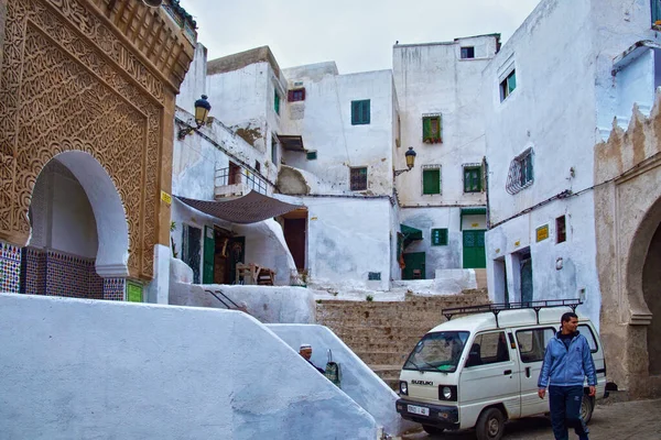 Tetouan Marocco Maggio 2017 Veduta Dei Tipici Vecchi Edifici Residenziali — Foto Stock