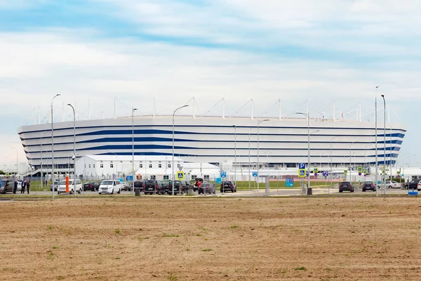 Kaliningrad Russie Juin 2018 Vue Stade Football Moderne Kaliningrad Également — Photo