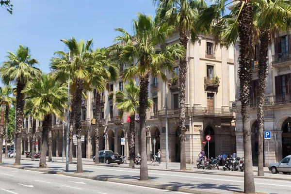 Barcelona España Mayo 2017 Vista Calle Passeig Isabel Parte Histórica — Foto de Stock
