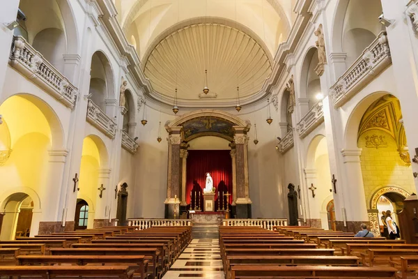 Barcelona Ισπανια Μαΐου 2017 Εσωτερικό Της Καθολικής Εκκλησίας Της Παναγίας — Φωτογραφία Αρχείου