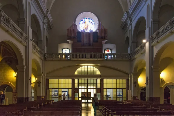 Barcelona Spanien Maj 2017 Interiør Den Katolske Kirke Vor Frue - Stock-foto