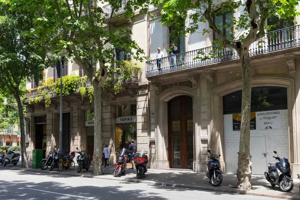 Barcelona España Mayo 2017 Vista Los Edificios Históricos Calle Carrer —  Fotos de Stock