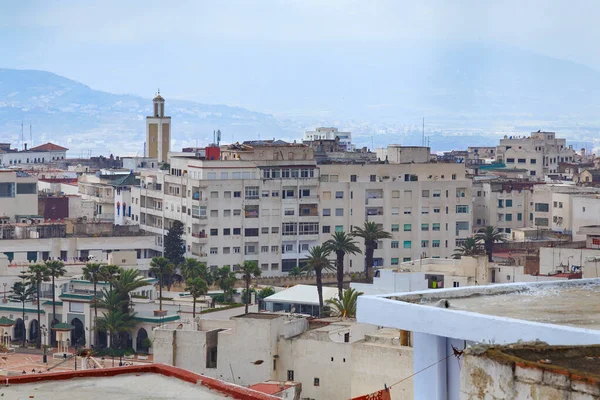 View Colorful Old Buildings Tetouan Northern Morocco Historical Center City — Stock Photo, Image