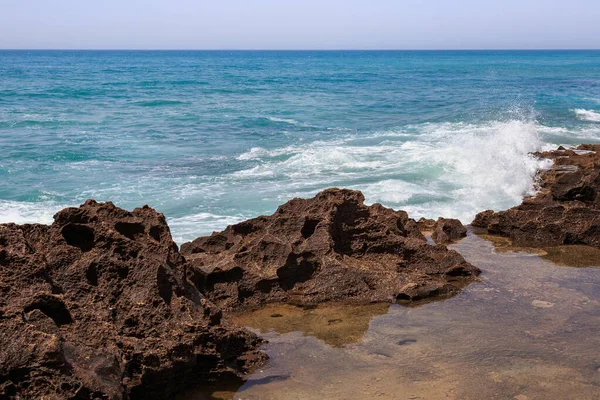 Uitzicht Atlantische Oceaan Marokkaanse Kust Zonnige Dag — Stockfoto