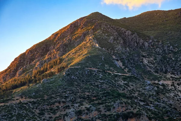 Chefchaouen (Chaouen), Fas 'taki dağların havadan görünüşü.