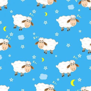 Kuzu deseni Dikişsiz desen vektör çizim