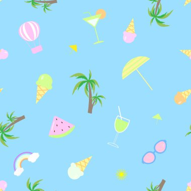 Dikişsiz desen vektör yaz