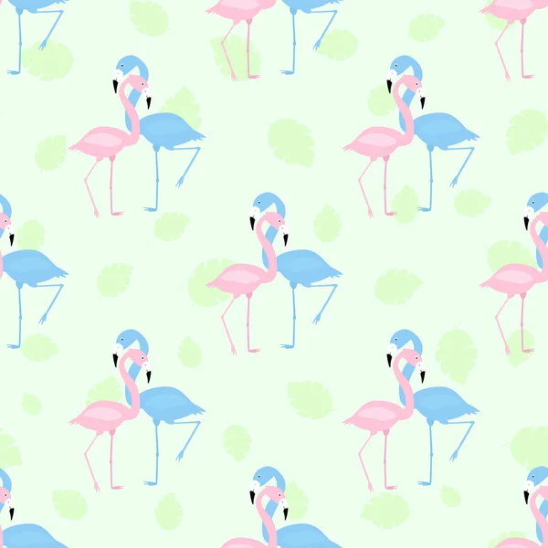 Modèle vectoriel sans couture Flamingo — Image vectorielle