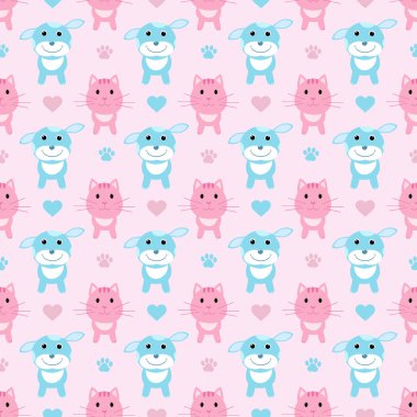 Şirin Bebek kız gibi yazdırma köpek, kedi, vektör