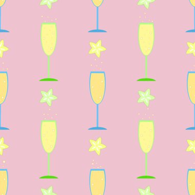 Dikişsiz desen cam yaz