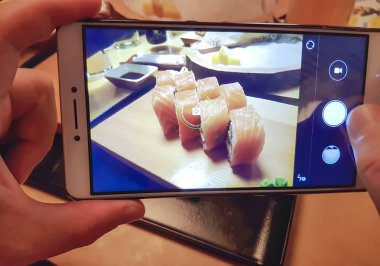 Eller Sushi, Mobil fotoğraf fotoğraf çekmek