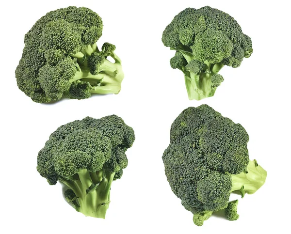 Broccoli isolated white background set — Stock Photo, Image