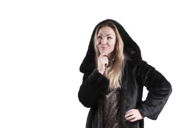 kadın ceket portre güzel, closeup içinde dalgın yansıyan