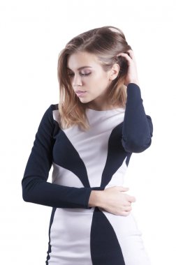 genç güzel işkadını izole