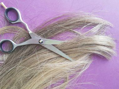saç makas arka plan, kesim, bölünmüş biter