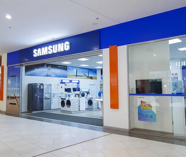 Dicembre 2017 Ucraina Kiev Negozio Samsung Nel Centro Commerciale — Foto Stock