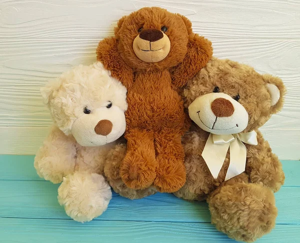Rodinných Plyšový Medvěd Toy — Stock fotografie