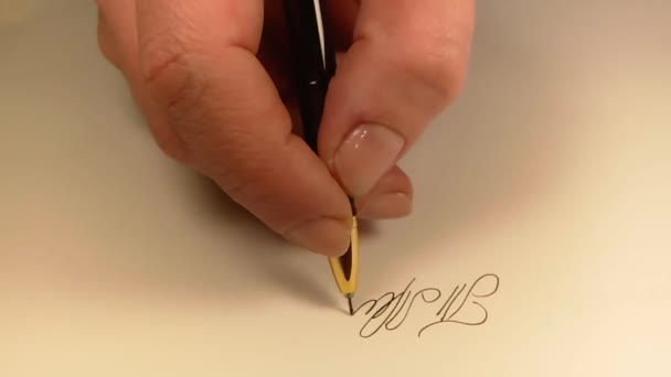 Mains Signature Papier Entreprise — Video