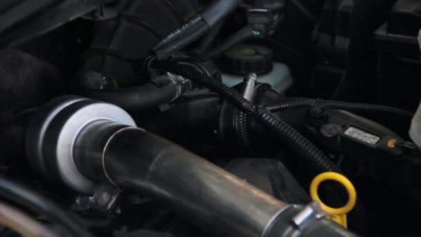 Auto Engine Running Equipment — Stock Video
