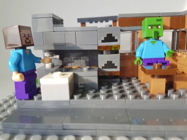  Ukrayna, Kiev 21 Şubat 2018 mini Lego Minecraft rakamlar