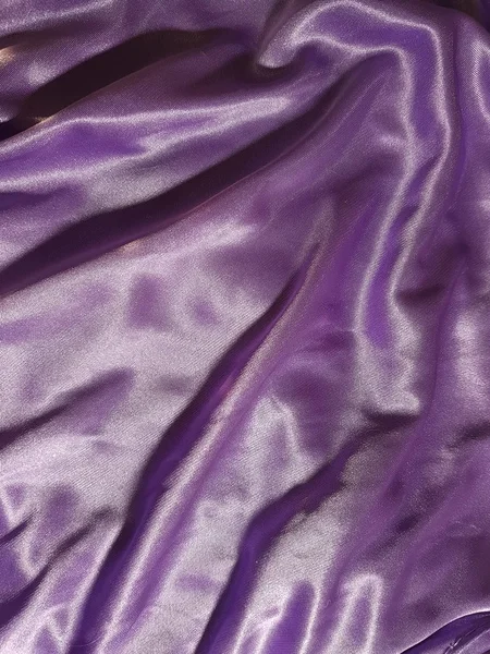 真丝紫色面料背景 — 图库照片