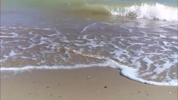 Όμορφη Θάλασσα Αφρού Κύμα — Αρχείο Βίντεο