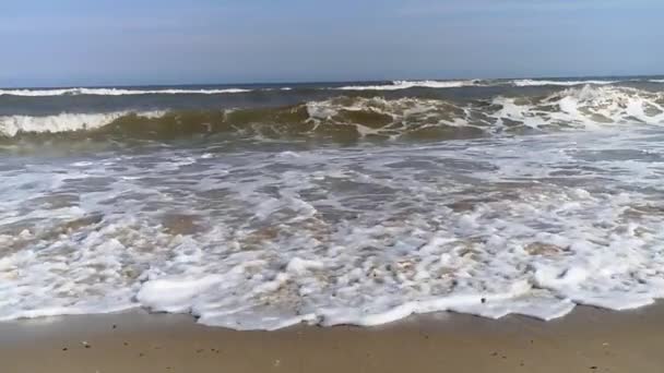 Beautiful Sea Foam Wave — Stock Video