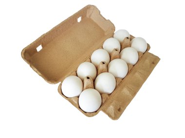 izole yumurta tepsi ambalaj, taze