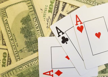kart oynarken dolar arka plan
