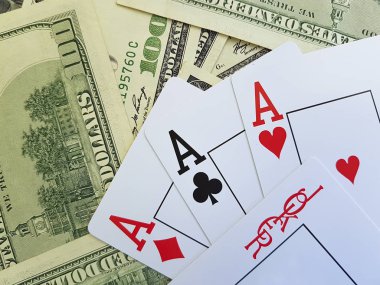 kart oynarken dolar arka plan