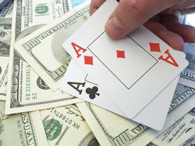 iskambil, dolar arka plan