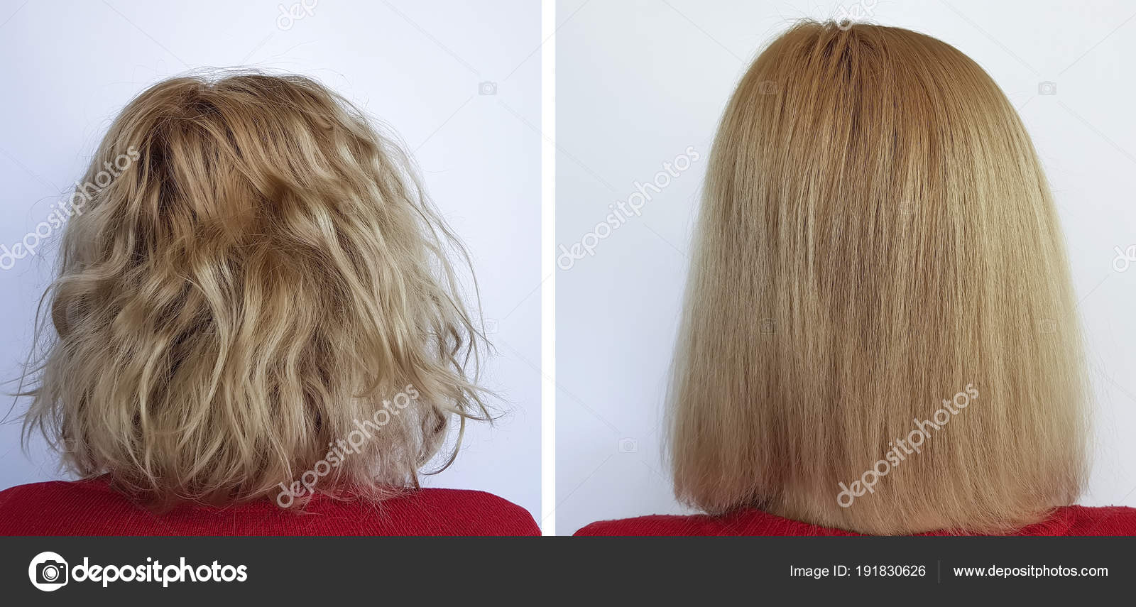 Hair Woman Straightening Stock Photo by ©TanyaLovus 191830626