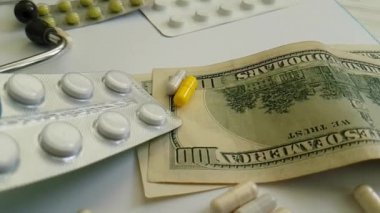 hap kapsül düşen dolar, el, eldiven