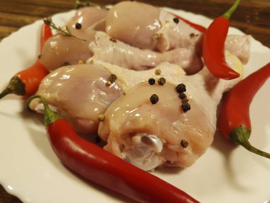 ham ham ahşap, kırmızı biber