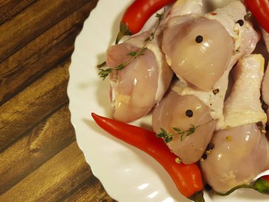 ham ham ahşap, kırmızı biber